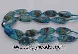 CAG9650 15.5 inches 20*40mm - 20*45mm freeform ocean agate beads