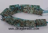 CAG9697 15.5 inches 30*45mm - 35*50mm rectangle ocean agate beads