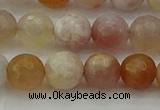 CAG9720 15.5 inches 8mm faceted round colorful agate beads wholesale