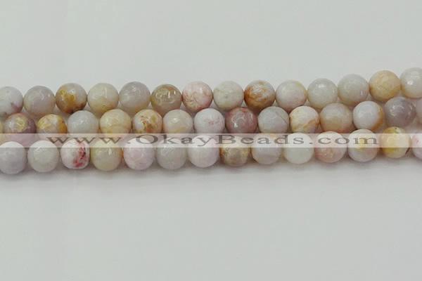 CAG9721 15.5 inches 10mm faceted round colorful agate beads wholesale