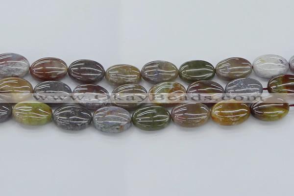 CAG9743 15.5 inches 15*20mm oval Indian agate beads wholesale