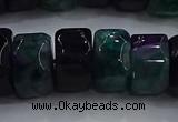 CAG9783 15.5 inches 8*16mm faceted rondelle agate gemstone beads