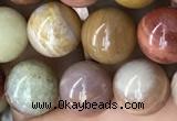 CAG9807 15.5 inches 10mm round wood agate beads wholesale