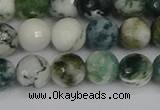 CAG9839 15.5 inches 8mm faceted round tree agate beads