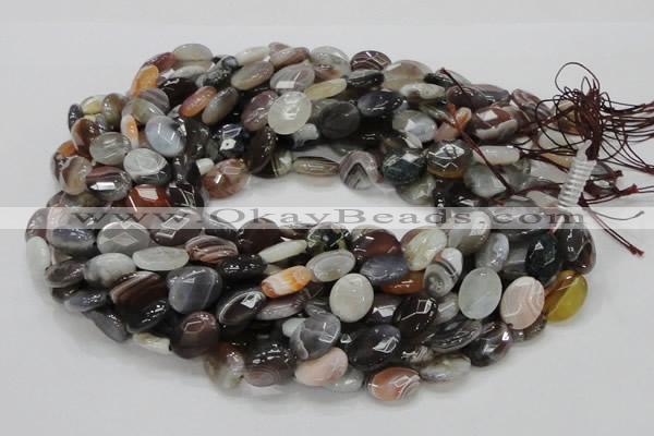 CAG987 15.5 inches 20*30mm faceted oval botswana agate beads