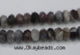 CAG988 15.5 inches 5*8mm faceted rondelle botswana agate beads