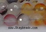 CAG9893 15.5 inches 12mm faceted round dendritic agate beads