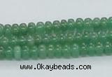 CAJ10 15.5 inches 4*6mm rondelle green aventurine jade beads