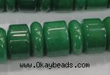 CAJ12 15.5 inches 6*18mm & 12*18mm rondelle green aventurine beads