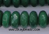 CAJ20 15.5 inches 10*20mm faceted rondelle green aventurine beads