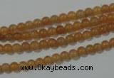 CAJ350 15.5 inches 4mm round red aventurine beads wholesale