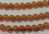 CAJ351 15.5 inches 6mm round red aventurine beads wholesale