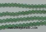 CAJ400 15.5 inches 4mm round green aventurine beads wholesale