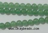 CAJ401 15.5 inches 6mm round green aventurine beads wholesale