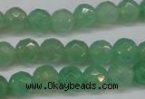 CAJ622 15.5 inches 8mm faceted round green aventurine beads