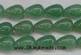 CAJ632 15.5 inches 10*14mm teardrop green aventurine beads