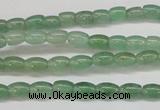 CAJ640 15.5 inches 4*6mm rice green aventurine beads