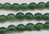 CAJ643 15.5 inches 8*10mm rice green aventurine beads