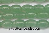 CAJ645 15.5 inches 8*12mm rice green aventurine beads