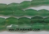 CAJ651 15.5 inches 8*12mm hexahedron green aventurine beads