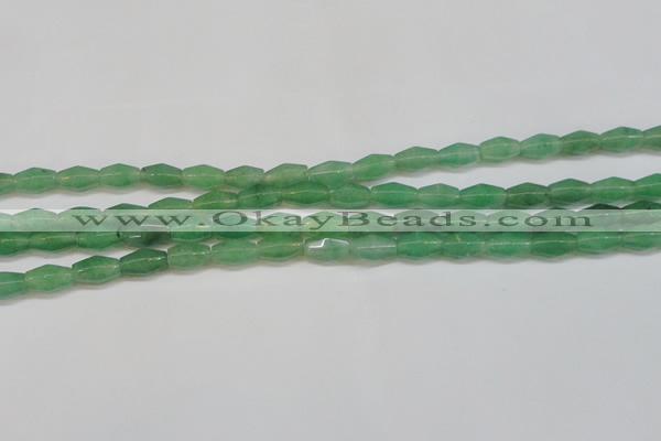 CAJ651 15.5 inches 8*12mm hexahedron green aventurine beads