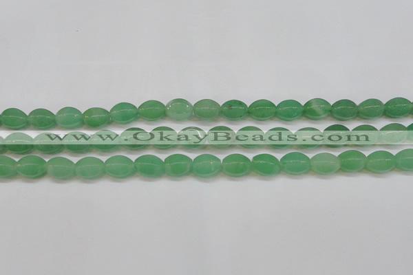 CAJ653 15.5 inches 10*14mm hexahedron green aventurine beads