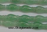 CAJ662 15.5 inches 7*14mm vase-shaped green aventurine beads