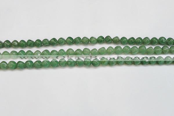 CAJ669 15.5 inches 7*7mm cube green aventurine beads