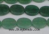 CAJ679 15.5 inches 12*16mm oval green aventurine beads