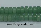 CAJ68 15.5 inches 5*10mm tyre green aventurine beads wholesale