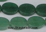 CAJ681 15.5 inches 15*20mm oval green aventurine beads