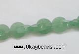 CAJ692 15.5 inches 3*10mm curved moon green aventurine beads