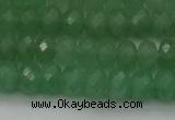 CAJ703 15.5 inches 6*10mm faceted rondelle green aventurine beads