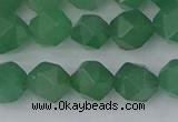 CAJ732 15.5 inches 8mm faceted nuggets green aventurine beads