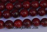 CAJ751 15.5 inches 6mm round apple jasper beads wholesale