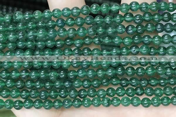 CAJ810 15.5 inches 4mm round green Indian aventurine beads