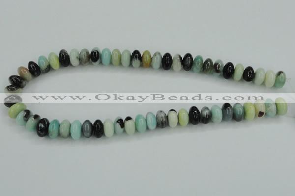 CAM101 15.5 inches 6*12mm rondelle amazonite gemstone beads