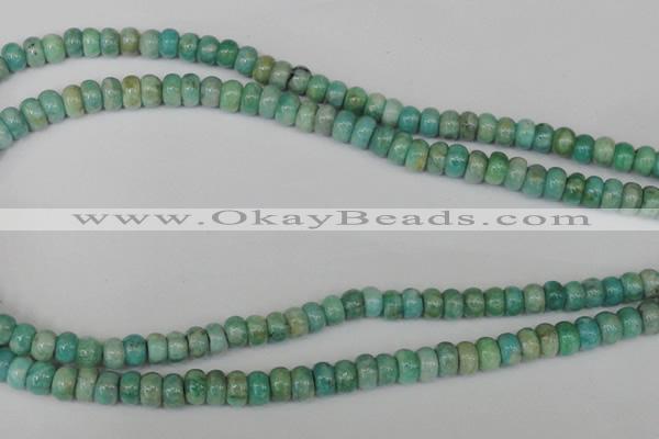 CAM1010 15.5 inches 4*7mm rondelle natural Russian amazonite beads