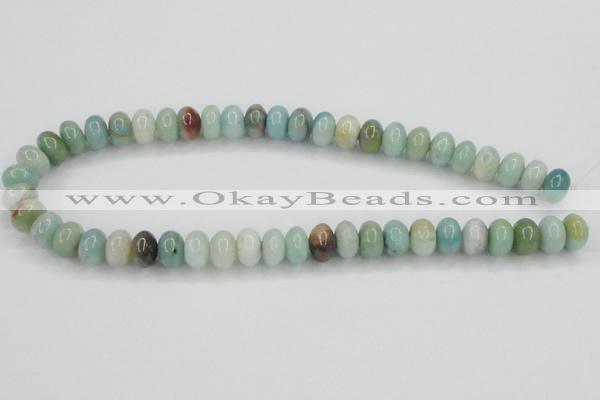 CAM102 15.5 inches 8*12mm rondelle amazonite gemstone beads