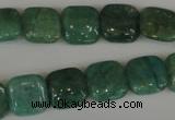 CAM1026 15.5 inches 12*12mm square natural Russian amazonite beads