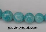 CAM1051 15.5 inches 6mm - 14mm round peru amazonite beads