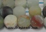 CAM1103 15.5 inches 10mm round matte amazonite beads wholesale