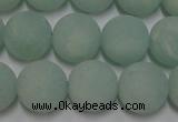 CAM1112 15.5 inches 8mm round matte amazonite beads wholesale