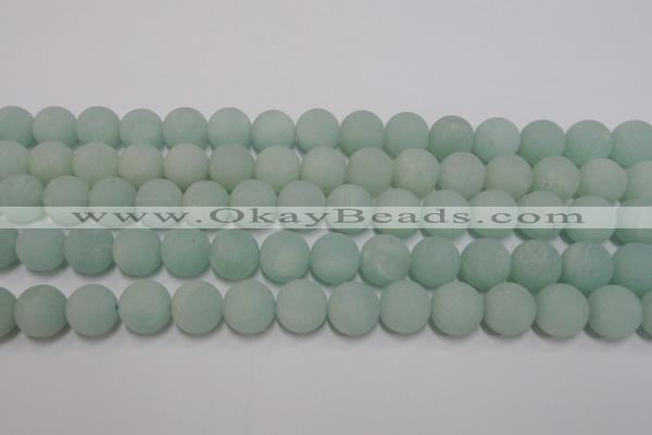 CAM1113 15.5 inches 10mm round matte amazonite beads wholesale