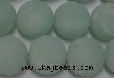 CAM1115 15.5 inches 14mm round matte amazonite beads wholesale