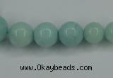 CAM125 15.5 inches multi-size round amazonite gemstone beads