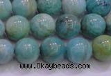 CAM1254 15.5 inches 12mm round natural Russian amazonite beads