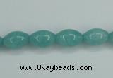 CAM129 15.5 inches 8*12mm rice amazonite gemstone beads wholesale