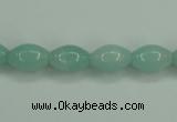 CAM130 15.5 inches 8*12mm rice amazonite gemstone beads wholesale