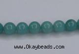 CAM135 15.5 inches 8mm round amazonite gemstone beads wholesale